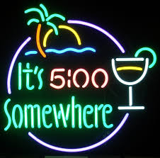 5 oclock somewhere clock