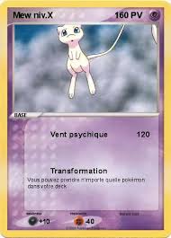carte pokemon mew x