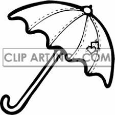 black and white umbrella