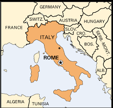 rome italy map