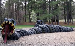 recycled tire playground