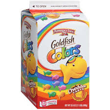 colored goldfish crackers