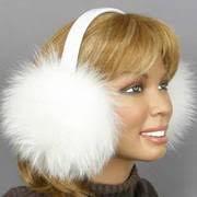 fox fur ear muffs