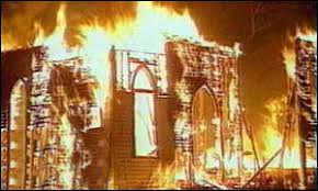 burning church