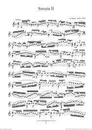 bach violin sheet music