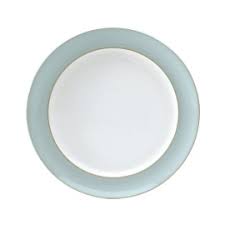 blue dinner plate