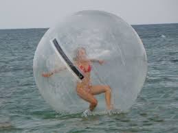 human beach ball