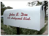 mailbox lettering