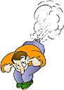 breaks wind