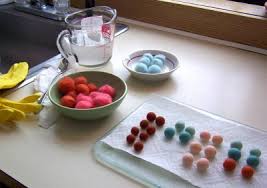 felted beads