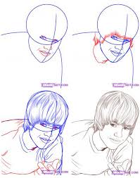 draw justin bieber