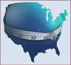 Tape measure around U.S.