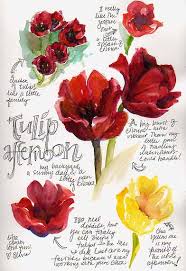 how to draw tulips