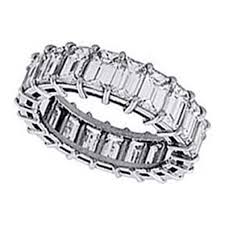 emerald cut diamond eternity ring
