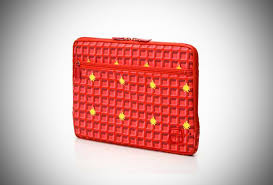 red laptop