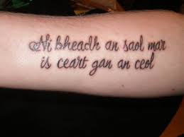 gaelic tattoo