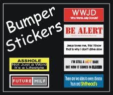 funny bumper sticker sayings