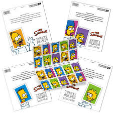 simpsons stamp