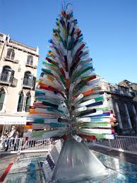 glass christmas trees