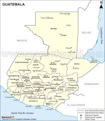 road map of guatemala