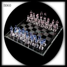 crystal chess pieces