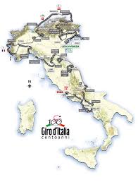 The Giro dItalia 2009 route