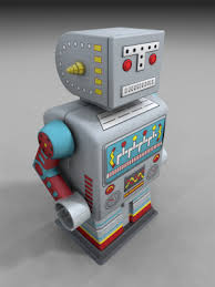 tin robot toy