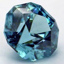 blue zircon gemstone