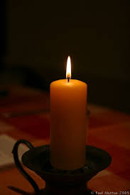 a candle in the dark