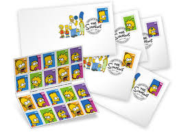 simpsons stamp
