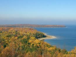 fall color peak in door county