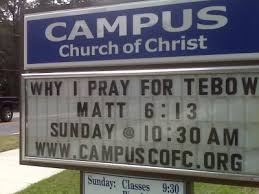 Points to Tebow for asking why