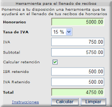 recibo de honorarios