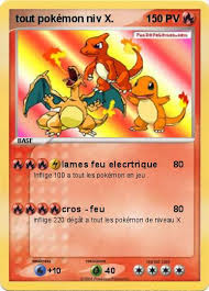 carte pokemone niveau x