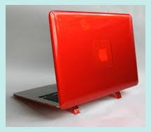 red macbook air