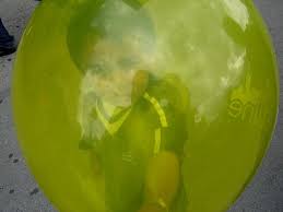Boy behind a balloon Taken in