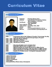 curriculum vitae