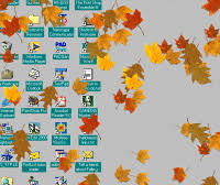 autumn leaves are falling