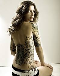 quarter sleeve tattoo designs for women