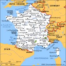 frankreich map