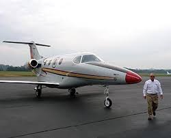 Jack Roush pilots his