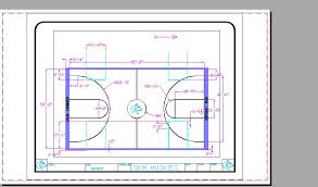 basketball court markings