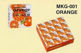 orange bubble gum