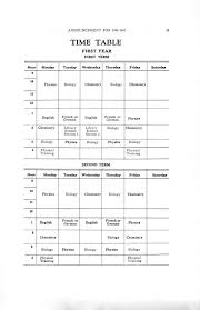calendar timetable