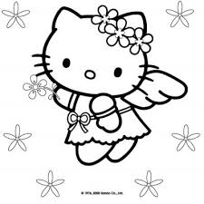 cute hello kitty coloring pages