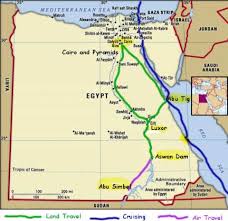 egypt travel map