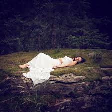 sleeping in the forest