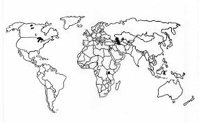 blank global map