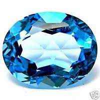 blue zircon gemstone