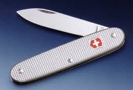 silver pen knife